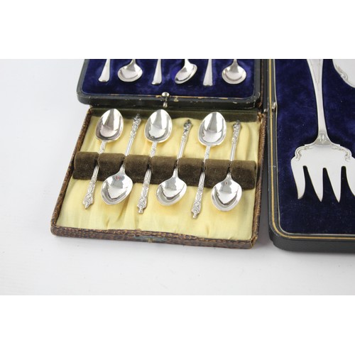 30 - FIVE VINTAGE CUTLERY BOXED SETS