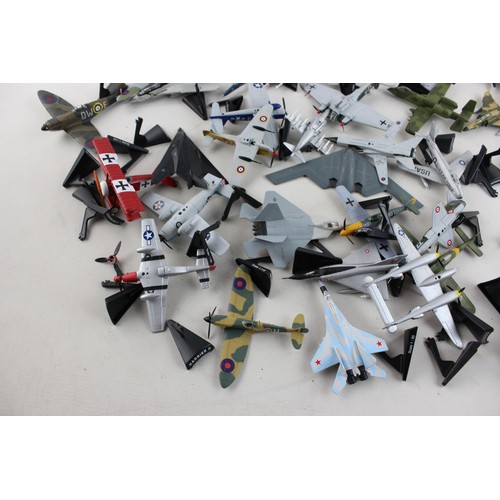 46 - Job Lot of Assorted DIECAST Model Planes / Aircraft Includes Stands, Wildcat, Fokker