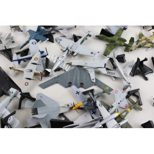 46 - Job Lot of Assorted DIECAST Model Planes / Aircraft Includes Stands, Wildcat, Fokker