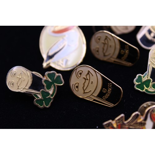 55 - 10 x Assorted GUINNESS Advertising Pin BADGES Inc Vintage, Toucan Etc