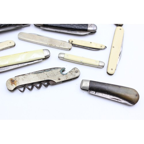 83 - 14 x Assorted POCKET KNIVES / TOOLS Includes Antique, Vintage, Multi-Tool Etc