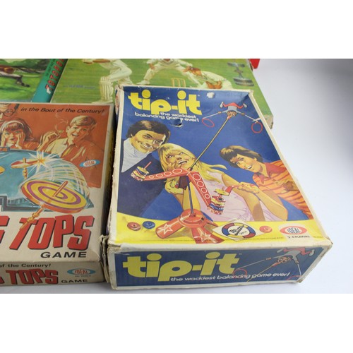 94 - 8 x Assorted Vintage BOARD GAMES Includes Totopoly, Gilette Cup, Bonanza, Tip-It