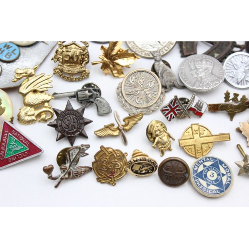 99 - 50 x Antique / Vintage BADGES Inc Enamel, Advertising, Awards, Clubs Etc