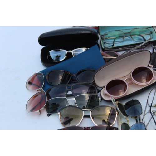 106 - 45 x Assorted GLASSES & SUNGLASSES Inc Vintage, Fossil, Karren Millen Etc