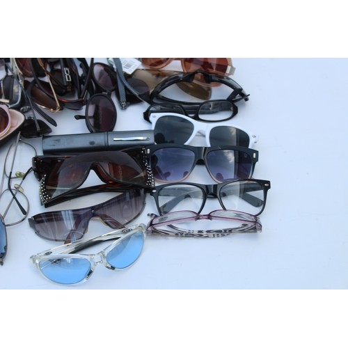 106 - 45 x Assorted GLASSES & SUNGLASSES Inc Vintage, Fossil, Karren Millen Etc