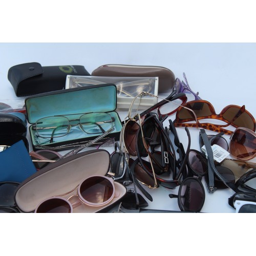 106 - 45 x Assorted GLASSES & SUNGLASSES Inc Vintage, Fossil, Karren Millen Etc