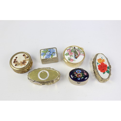 150 - 18 x Assorted Vintage Decorative PILL / TRINKET BOXES Inc Stratton, Enamel Etc