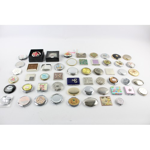 80 - 50 x Assorted Vintage Ladies Vanity Handbag MIRRORS Inc Vintage, Silver Plate