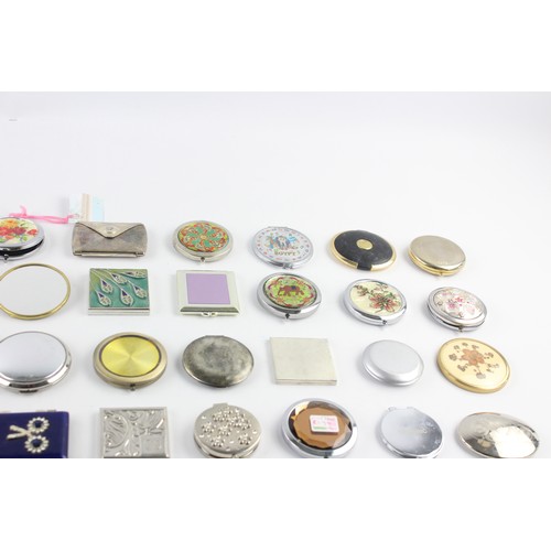 80 - 50 x Assorted Vintage Ladies Vanity Handbag MIRRORS Inc Vintage, Silver Plate