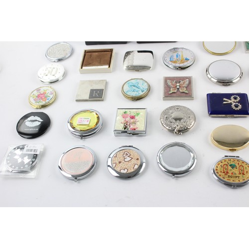 80 - 50 x Assorted Vintage Ladies Vanity Handbag MIRRORS Inc Vintage, Silver Plate