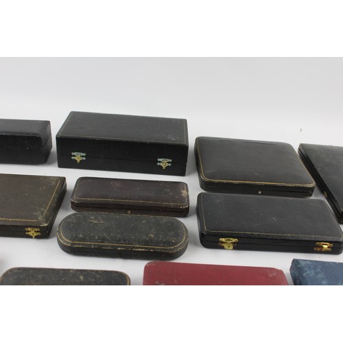 94 - 25 x Antique / Vintage SILVERWARE / Cutlery Boxes Ideal For Display