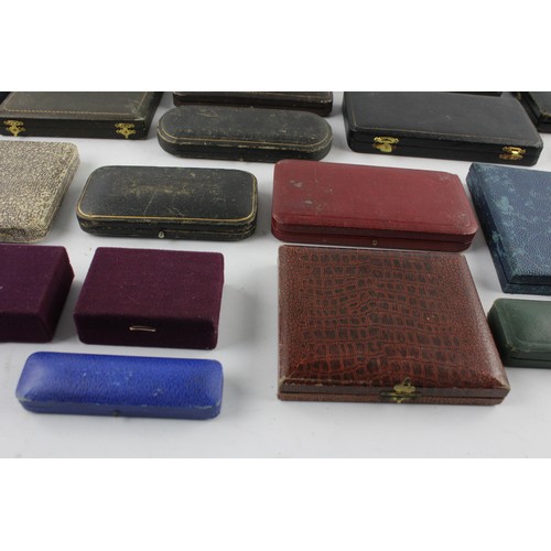 94 - 25 x Antique / Vintage SILVERWARE / Cutlery Boxes Ideal For Display