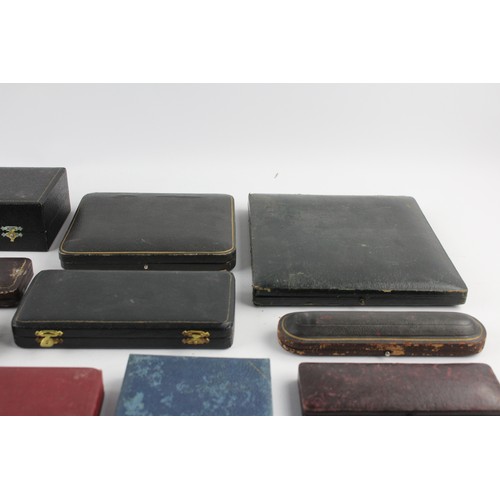 94 - 25 x Antique / Vintage SILVERWARE / Cutlery Boxes Ideal For Display