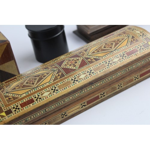 110 - 14 x Assorted Vintage Decorative WOODEN BOXES Inc Jewellery, Souvenir, Jerusalem