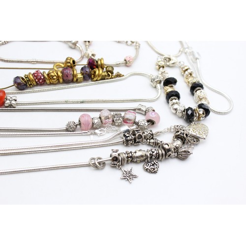 115 - 25 x Contemporary Fashion Charm Bracelets inc. Glass, Enamel