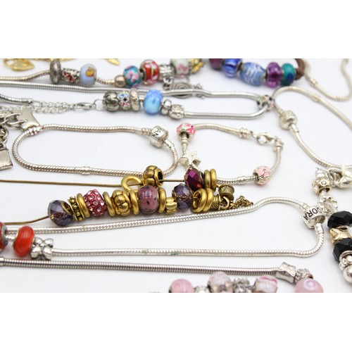 115 - 25 x Contemporary Fashion Charm Bracelets inc. Glass, Enamel