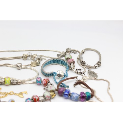 115 - 25 x Contemporary Fashion Charm Bracelets inc. Glass, Enamel