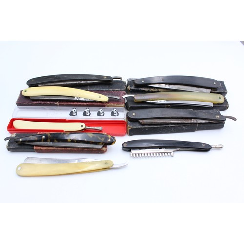 121 - 9 x Antique / Vintage Gents Grooming RAZORS Inc Antique, Vintage, Cut-Throat