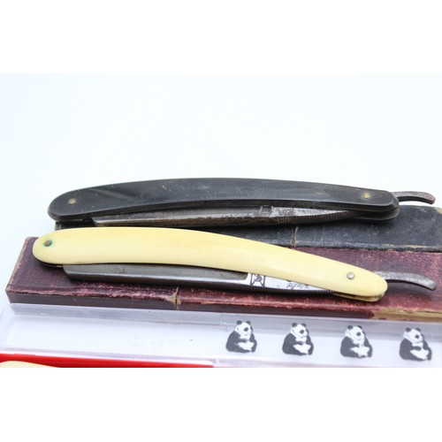 121 - 9 x Antique / Vintage Gents Grooming RAZORS Inc Antique, Vintage, Cut-Throat