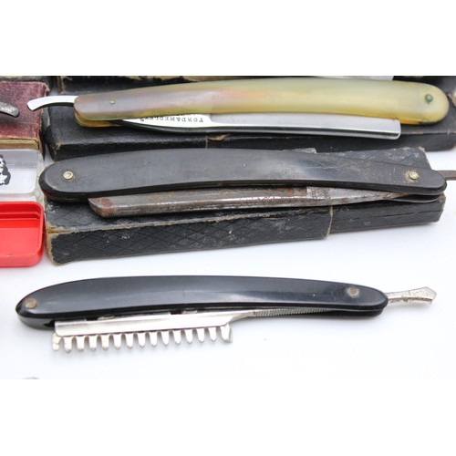 121 - 9 x Antique / Vintage Gents Grooming RAZORS Inc Antique, Vintage, Cut-Throat