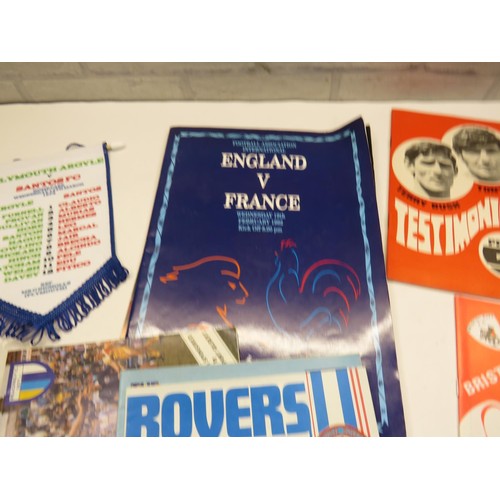 408 - OLD FOOTBALL PROGRAMMES AND MEMORABILIA