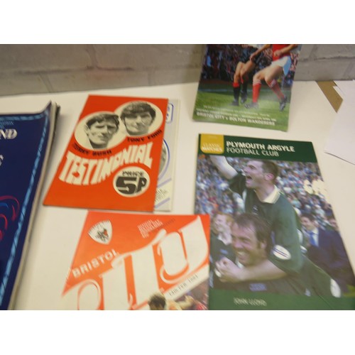 408 - OLD FOOTBALL PROGRAMMES AND MEMORABILIA