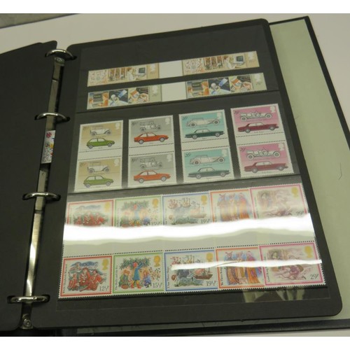 483 - G.B GUTTER PAIRS STAMPS 1980-1991 COMPLETE COLLECTION UNMOUNTED - 2 ALBUMS