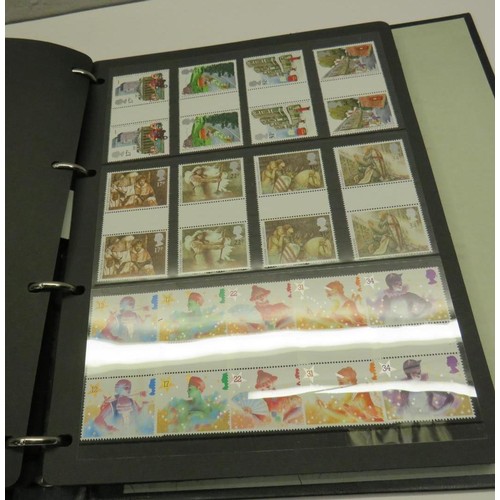 483 - G.B GUTTER PAIRS STAMPS 1980-1991 COMPLETE COLLECTION UNMOUNTED - 2 ALBUMS