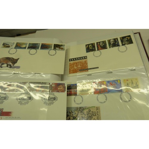 500 - TWO ALBUMS OF FIRST DAY COVERS G.B. STAMPS