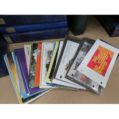 493 - TWENTY-FOUR STAMP ALBUMS, COVERS AND PACKS WORLDWIDE