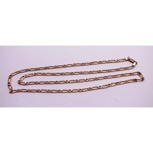 266 - 9CT GOLD FIGARO CHAIN 6.7G 24