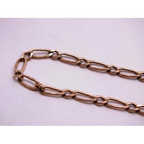 266 - 9CT GOLD FIGARO CHAIN 6.7G 24