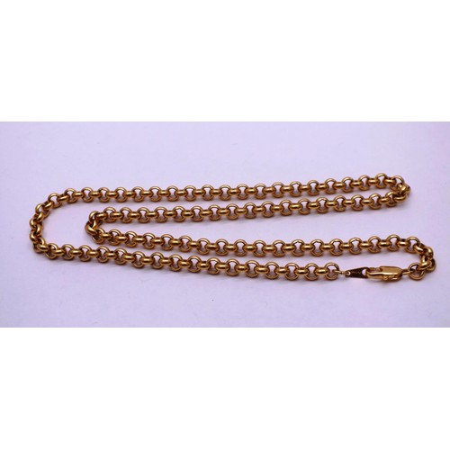 267 - 18K GOLD PLATED BELCHER CHAIN 19