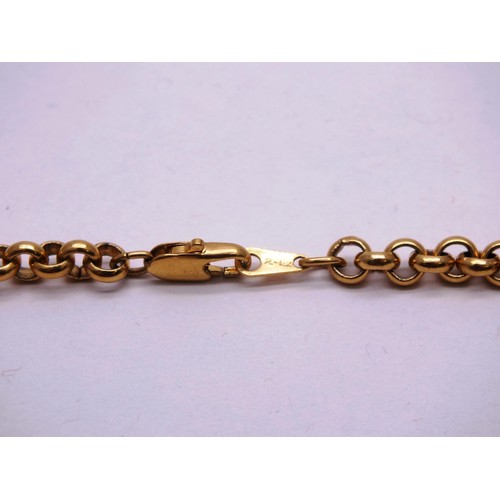 267 - 18K GOLD PLATED BELCHER CHAIN 19