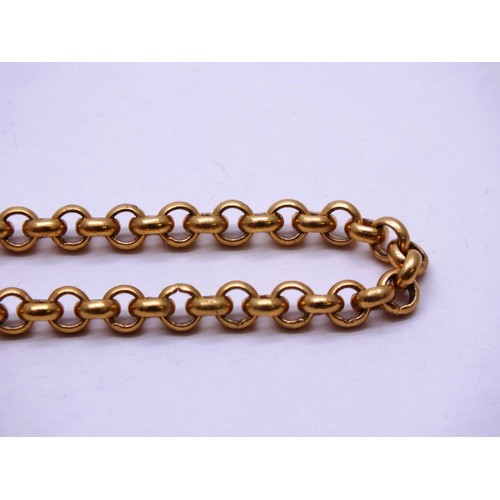 267 - 18K GOLD PLATED BELCHER CHAIN 19