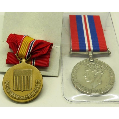 299 - TWO MILITARY MEDALS