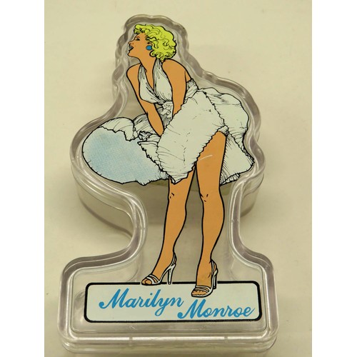 285 - VINTAGE MARILYN MONROE COLLECTABLE PLASTIC CANDY CONTAINER