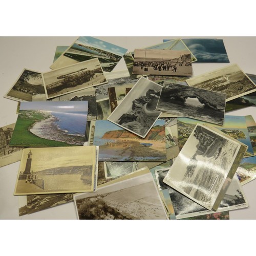 457 - COLLECTION OF COASTAL SCENE POSTCARDS- 65 CARDS