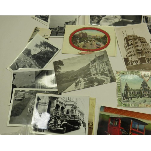 458 - COLLECTION OF MOTOR TRANSPORTS POSTCARDS AND PHOTOS - 44 ITEMS