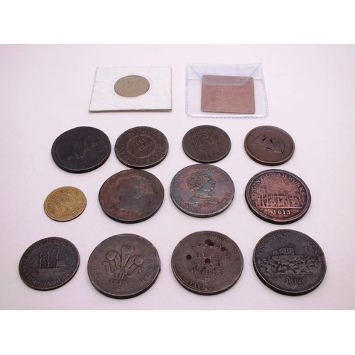 520 - PENNY AND HALF PENNY TOKENS FROM THE EARLY 1800's