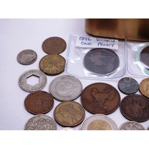 522 - REPLICA 1914 WWI TIN AND WORLD COINS