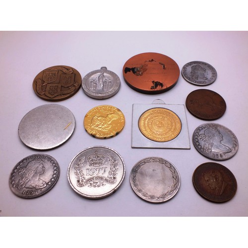 525 - COMMEMORATIVE TOKENS, MEDALLIONS AND COINS