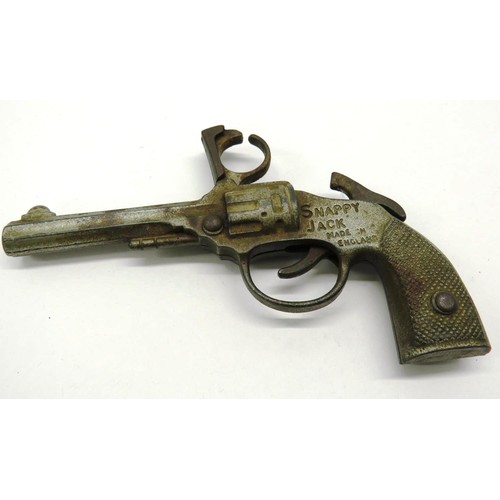 289A - RARE ANTIQUE CAST IRON SNAPPY JACK CAP GUN IN WORKING ORDER