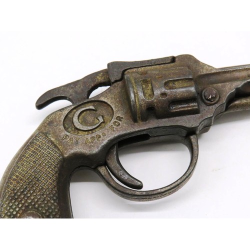 289A - RARE ANTIQUE CAST IRON SNAPPY JACK CAP GUN IN WORKING ORDER