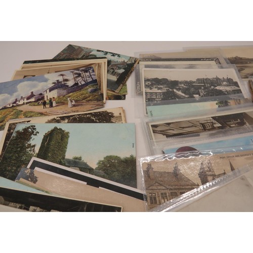 400A - APPROXIMATELY 100x YORKSHIRE POSTCARDS INCLUDES GARTH, BEVERLEY, THORNTON DALE & GRASSINGTON