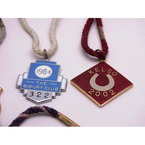 344 - ASSORTED RACE COURSE BADGES