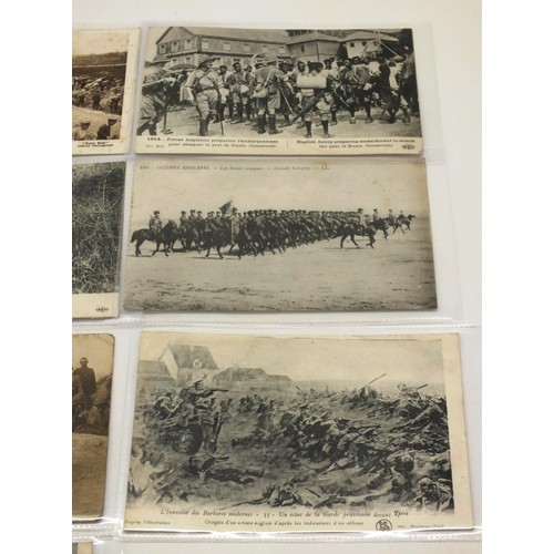 346 - 10 WWI POSTCARDS ARMY