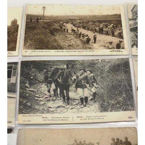 346 - 10 WWI POSTCARDS ARMY