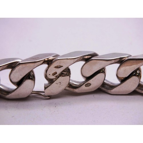 353 - HEAVY SILVER I.D. BRACELET 135g