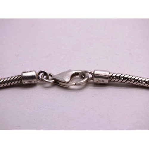 358 - TWO SILVER CHARM BRACELETS